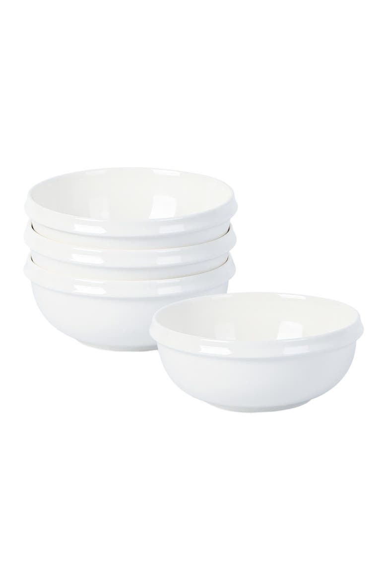 Verso Porcelain 4-Piece Bowl Set, Main, color, White