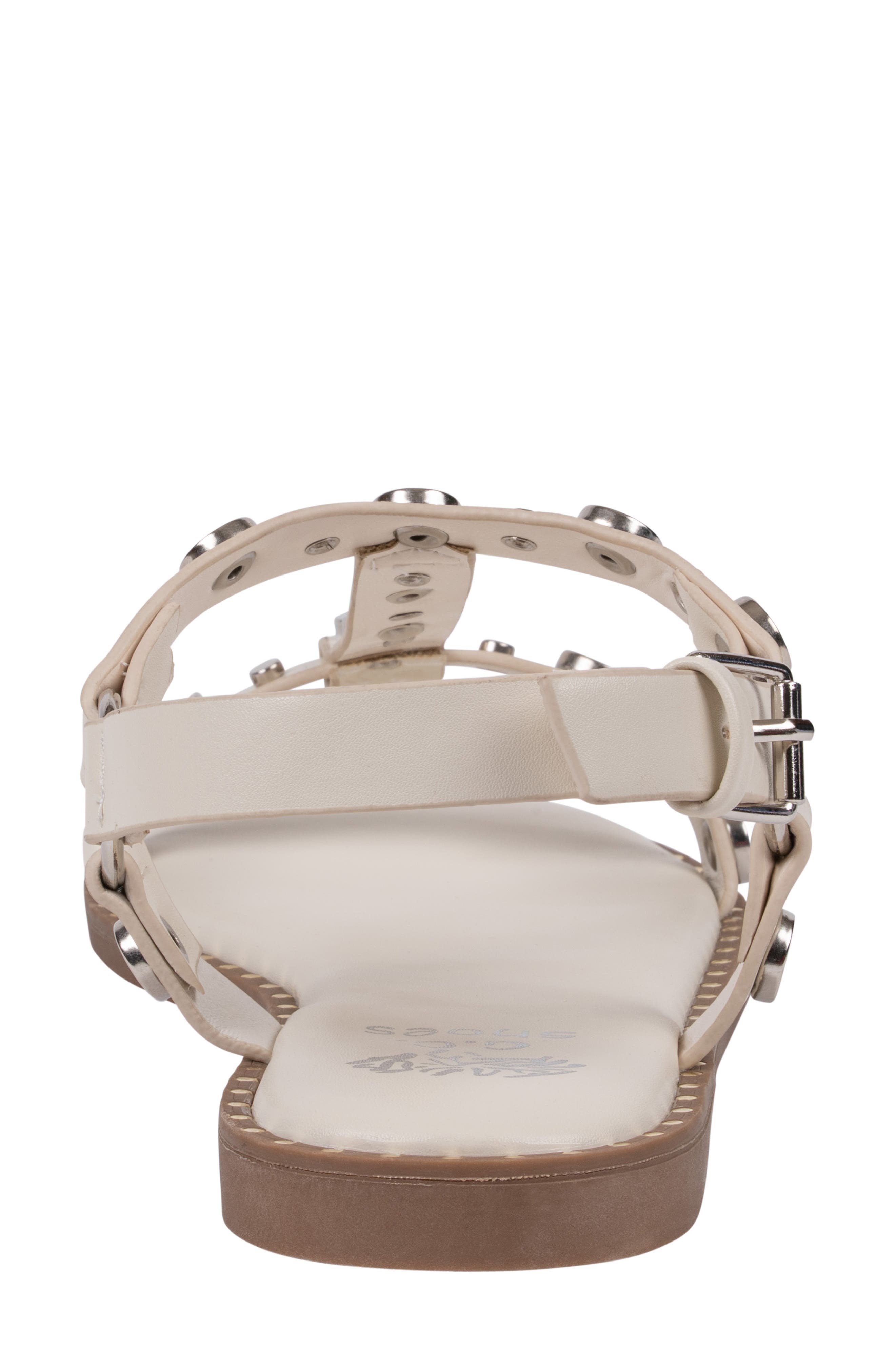 GOOD CHOICE NEW YORK Trinity Studded Sandal, Alternate, color, White