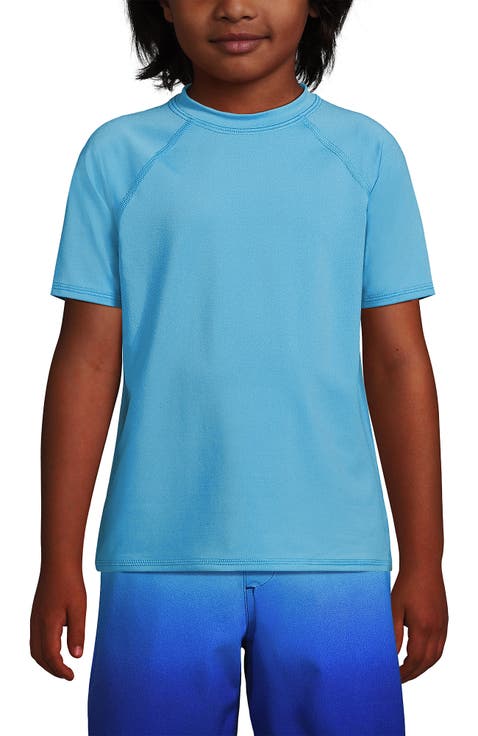 Boys Short Sleeve UPF 50 Sun Protection Rash Guard