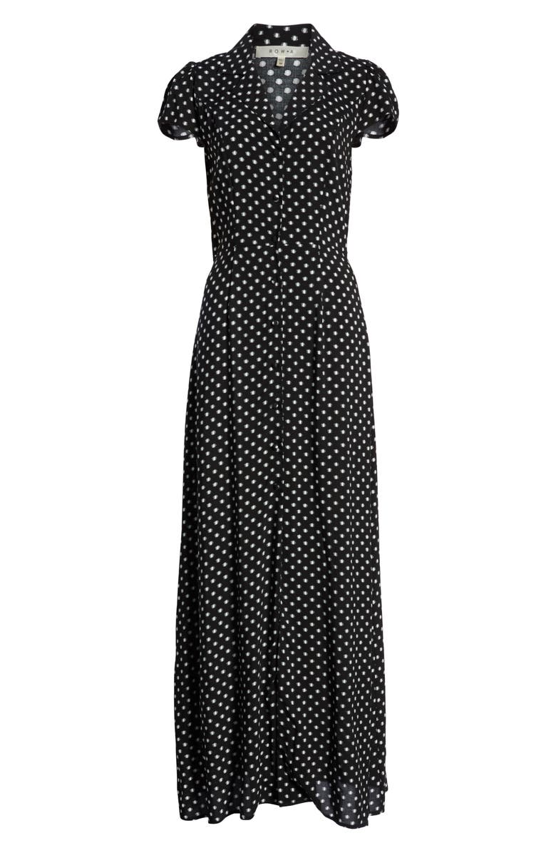 Row A Polka Dot Maxi Dress, Alternate, color,