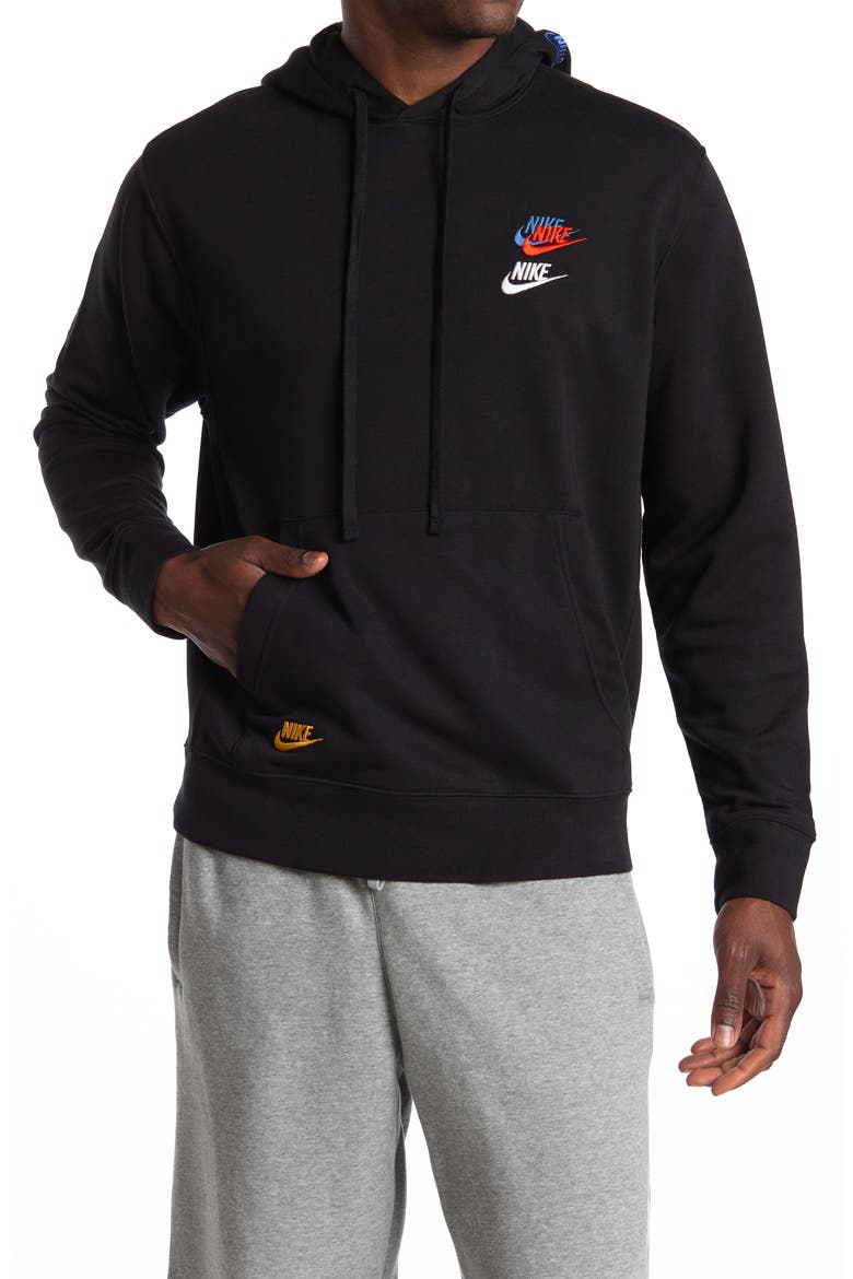 Sportswear Essentials Hoodie, Main, color, BLACK/ BLACK