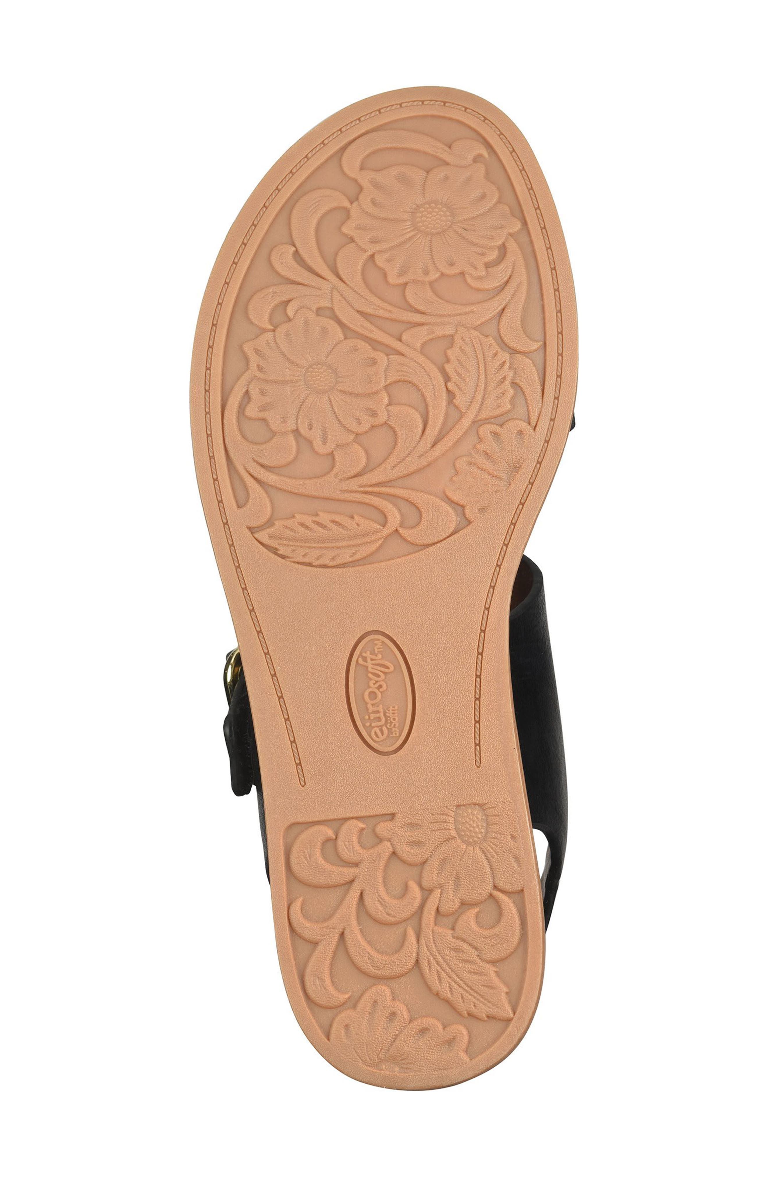 EUROSOFT Emmalyn Sandal, Alternate, color, Black