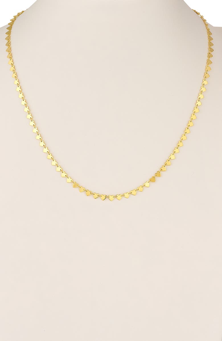 HAWLEY ST Alternating Heart Chain Necklace, Alternate, color,