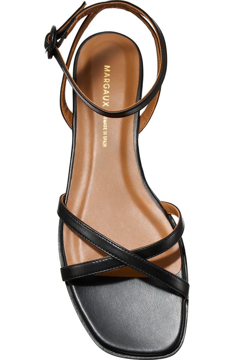 MARGAUX The Flat Sandal, Alternate, color, Black Nappa