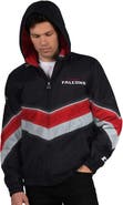 STARTER Men's Starter Black/Red Atlanta Falcons Thursday Night Gridiron Full-Zip Jacket