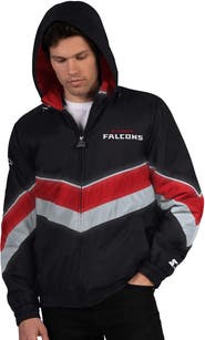STARTER Men's Starter Black/Red Atlanta Falcons Thursday Night Gridiron Full-Zip Jacket