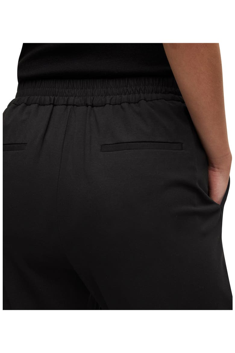 Aleida Jersey Crop Pants, Alternate, color, BLACK
