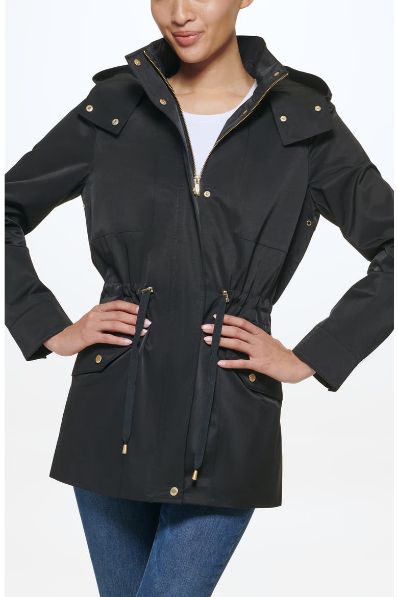 Short Rain Jacket, Alternate, color, BLACK