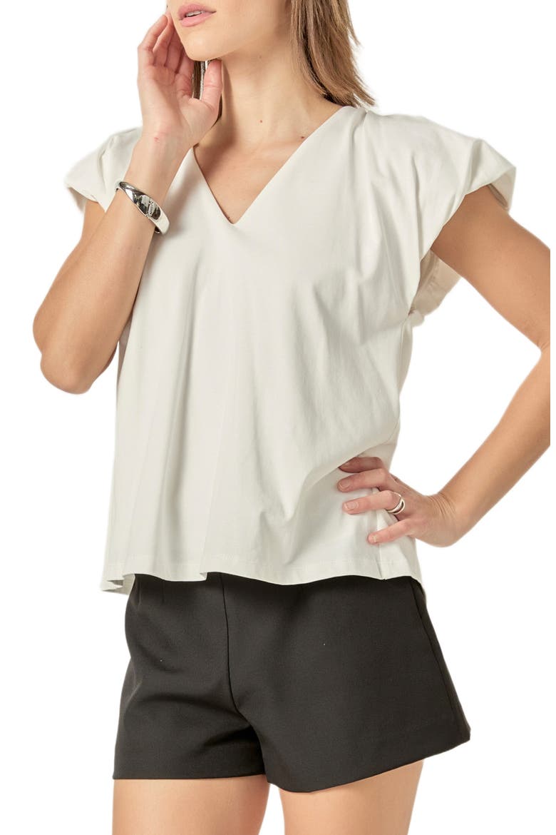 Puff Sleeve Top, Alternate, color, WHITE