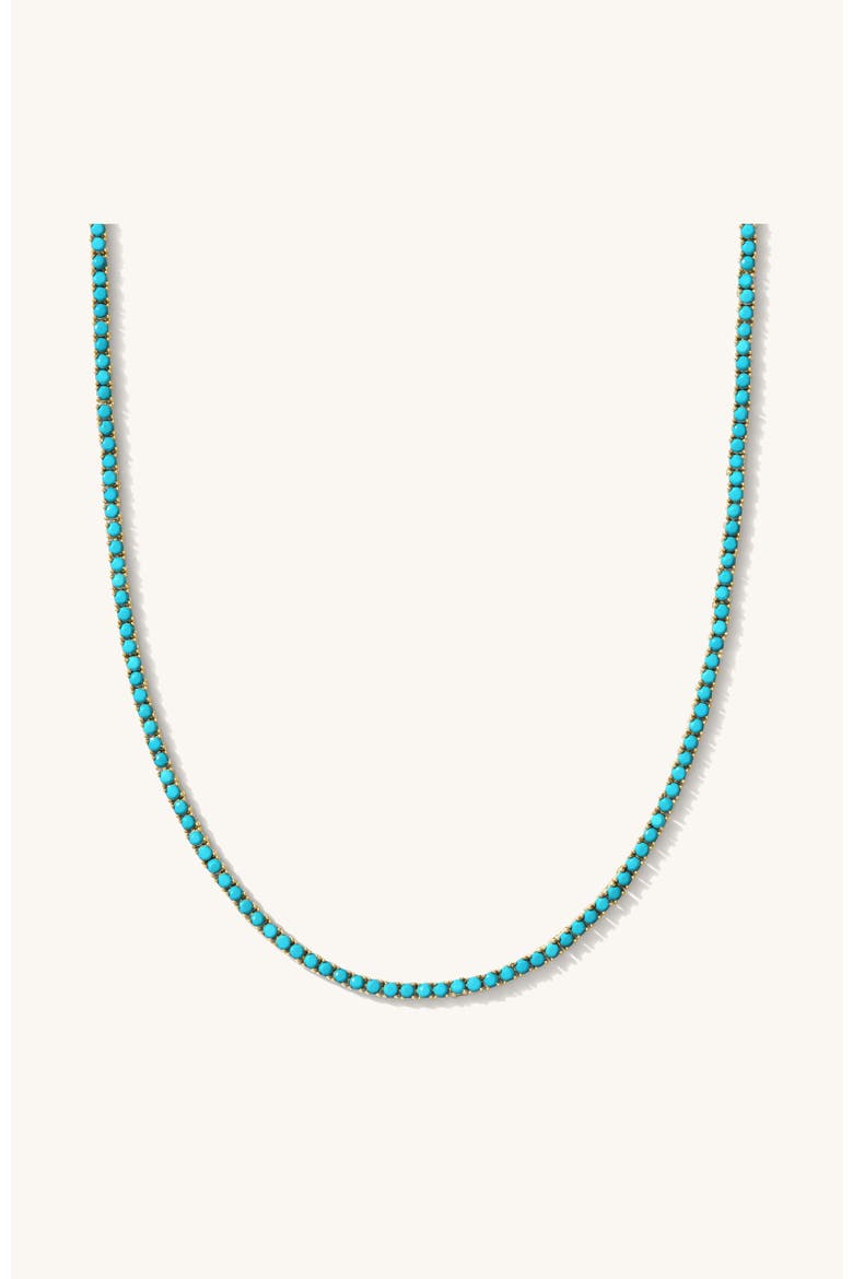 Turquoise Everyday Tennis Necklace, Main, color, Ruby