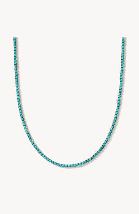 Turquoise Everyday Tennis Necklace
