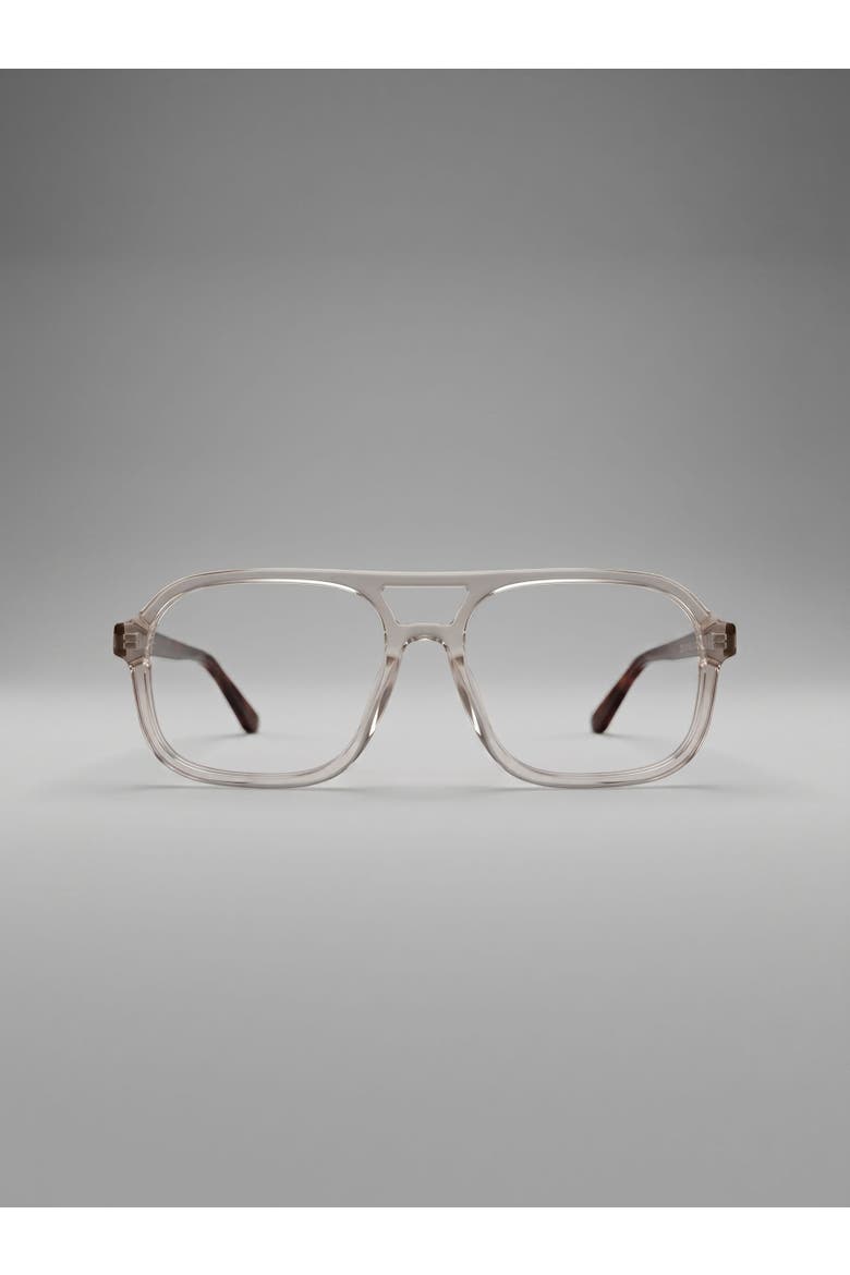 Axis 03 Smoke Oak 53MM Flat Top Eyeglasses - Champagne & Walnut, Main, color, Champagne and Walnut