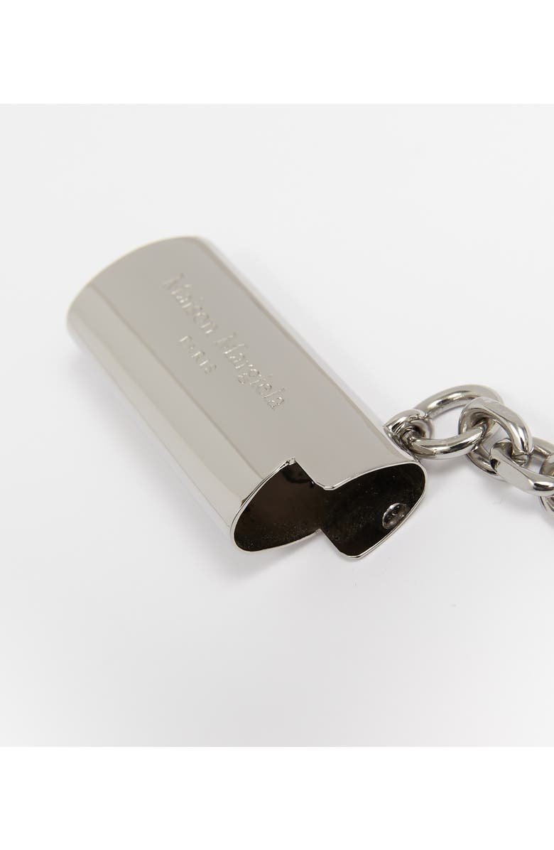 Maison Margiela Lighter Case Key Ring, Alternate, color, Silver