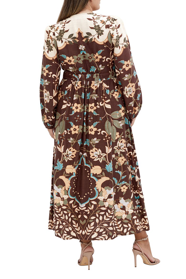Florence Long Sleeve Maxi Dress, Alternate, color, FOREVER FLORENCE