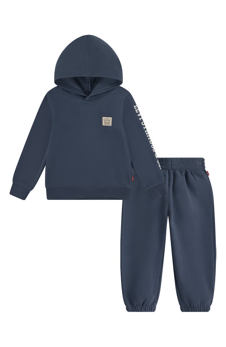 Levi's<sup>®</sup> Patch Logo Hoodie & Joggers Set, Main, color, Vintage Indigo
