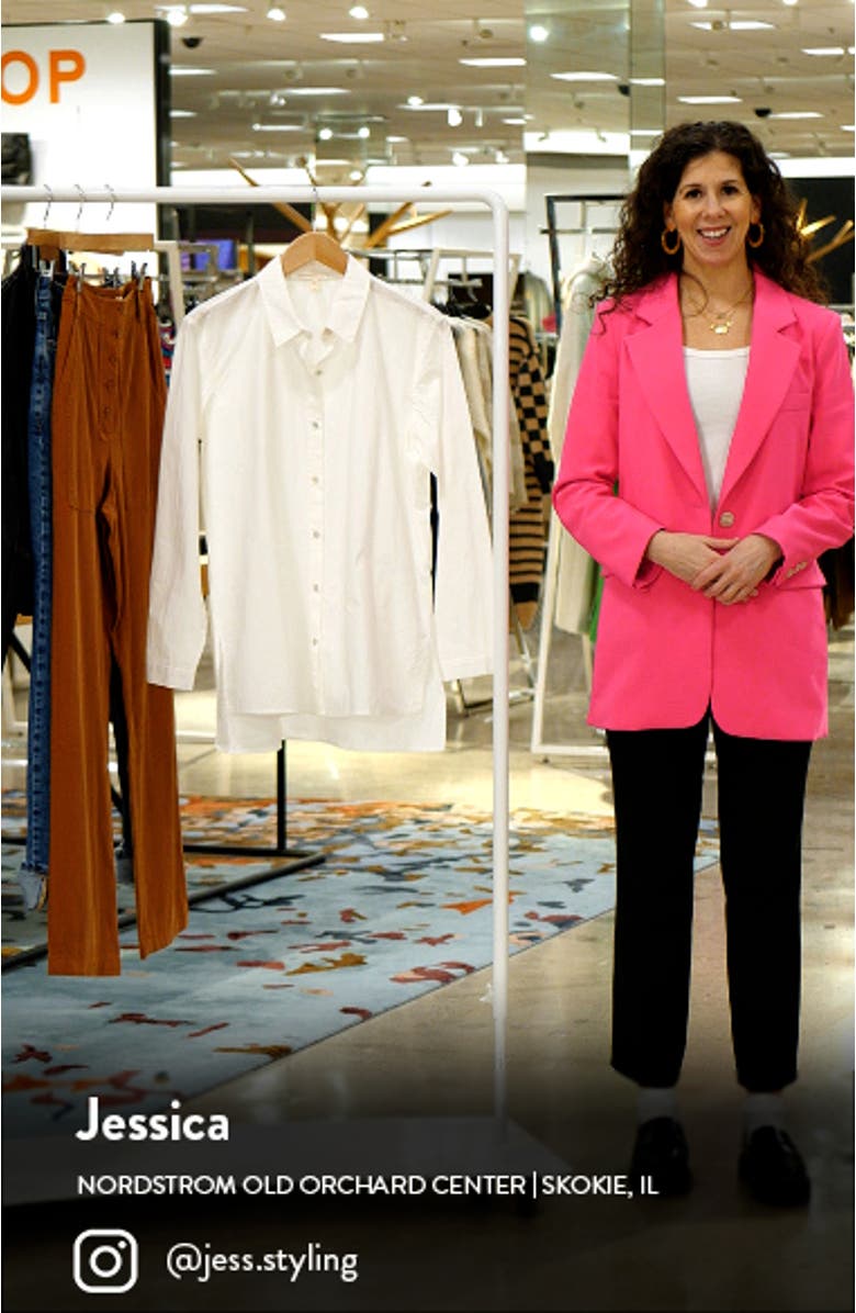 Classic Collar Easy Organic Cotton Button-Up Shirt, sales video thumbnail