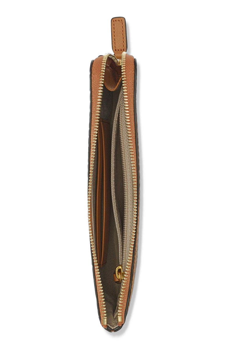 MCM Ottomar Travel Pouch in Visetos, Alternate, color, Cognac