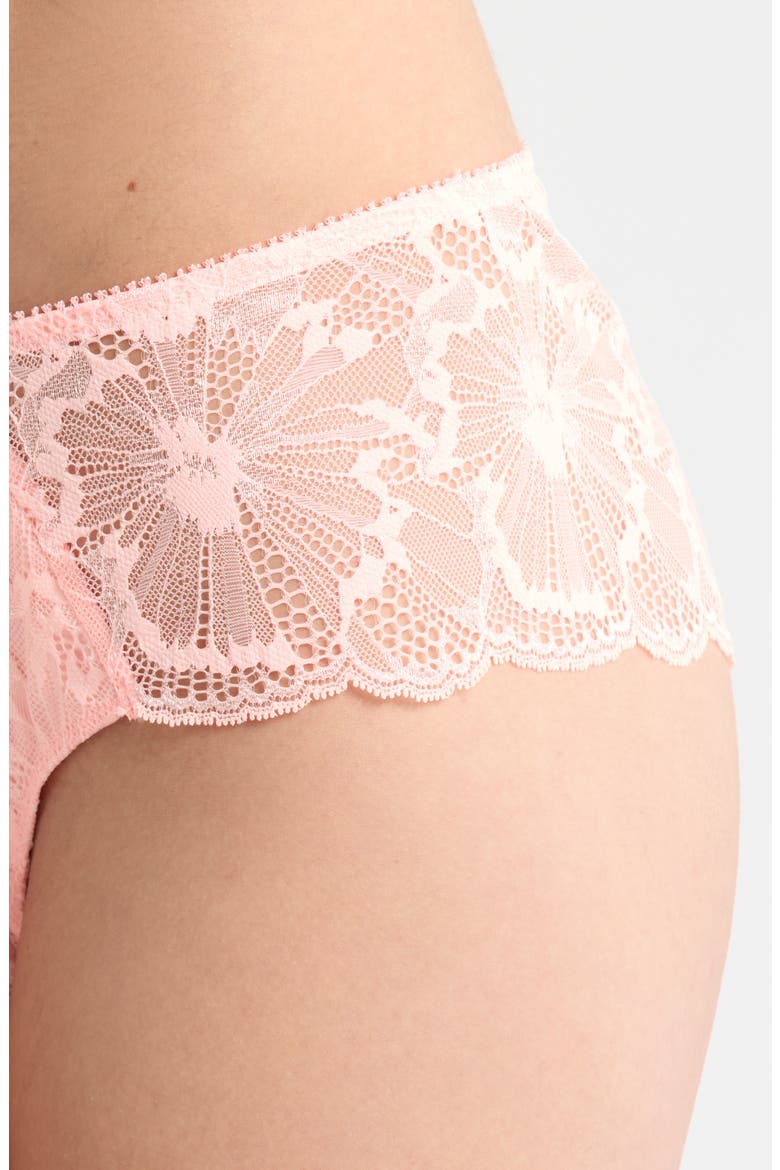 Muse Lace Hipster Panties, Alternate, color, FLUOR PINK