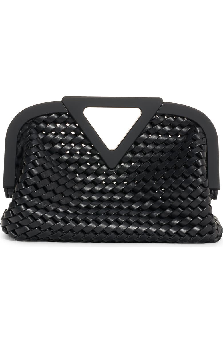 Bottega Veneta Point Slanted Intreccio Top Handle Bag, Alternate, color,