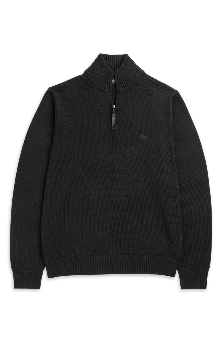 Rodd & Gunn Merrick Bay Quarter Zip Sweater, Alternate, color, Onyx