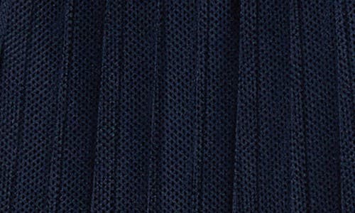 Free People Rally Pleated Mesh Miniskort In Midnight Navy