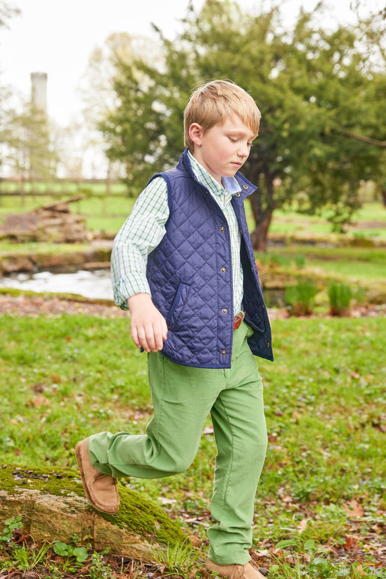 Kids' Classic Quilted Vest, Alternate, color, Navy