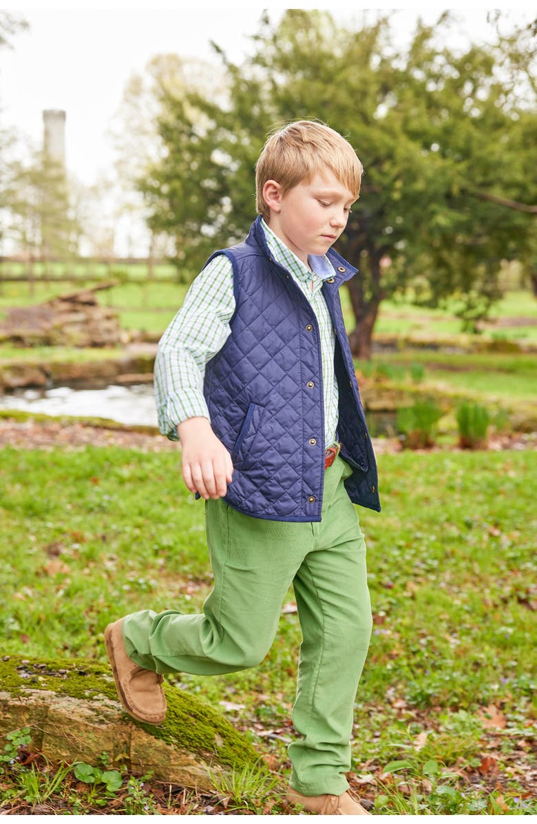 Little English Kids' Classic Quilted Vest, Alternate, color, Navy
