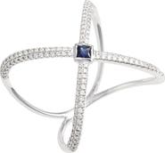 Bony Levy Diamond & Gem Crossover Ring