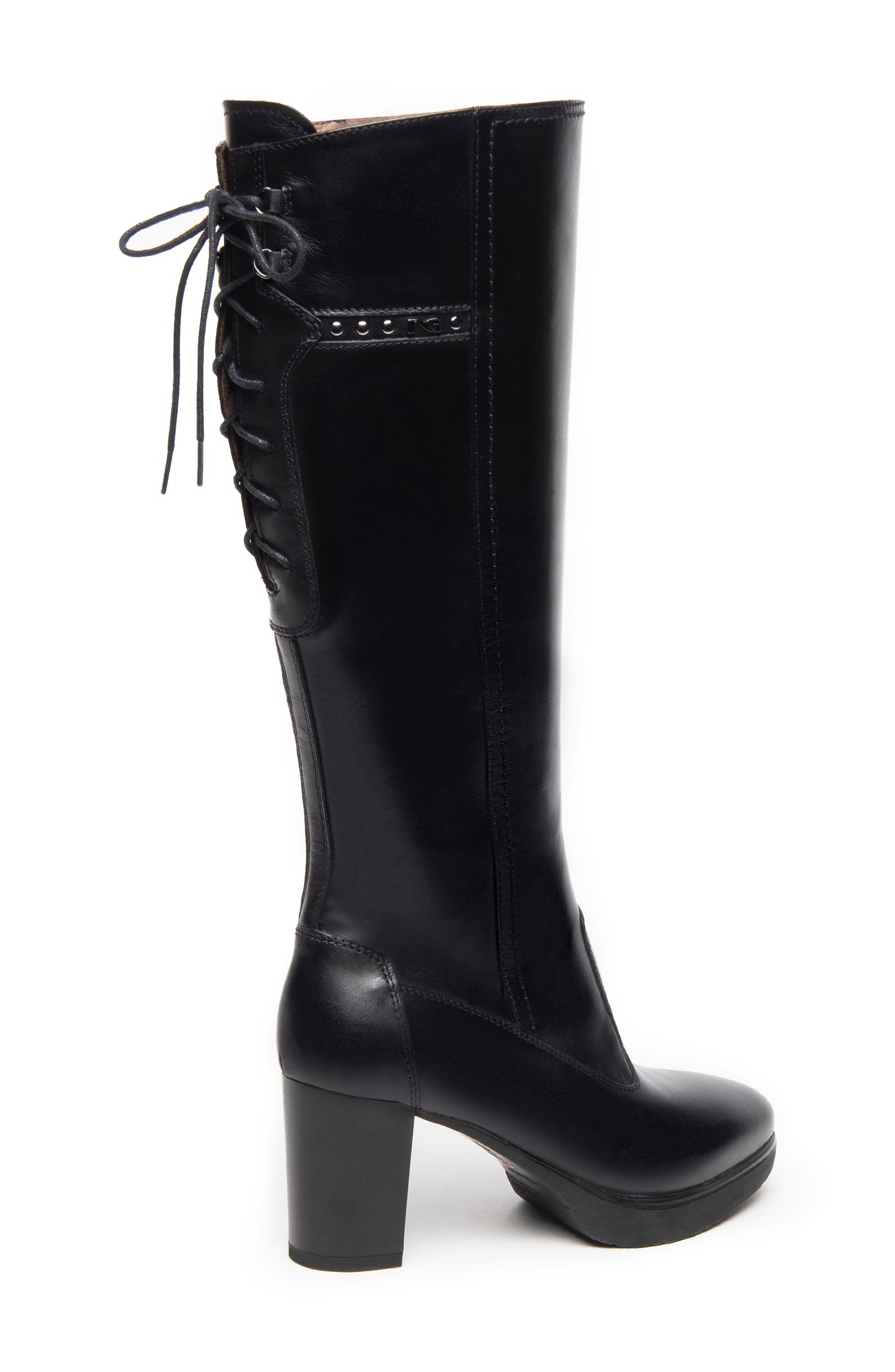 NeroGiardini Corset Platform Boot, Alternate, color, 