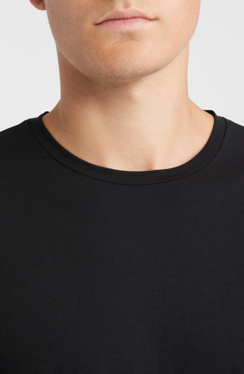 Open Edit Long Sleeve Cotton T-Shirt, Alternate, color, Black