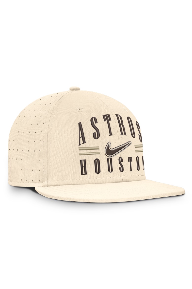 Men's Nike Natural Houston Astros True Dri-FIT AeroBill Fitted Hat, Alternate, color, Natural