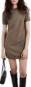 MANGO Nekanu Crewneck Fine Knit Minidress