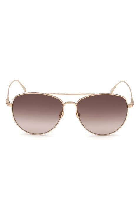 Milla 59mm Gradient Aviator Sunglasses