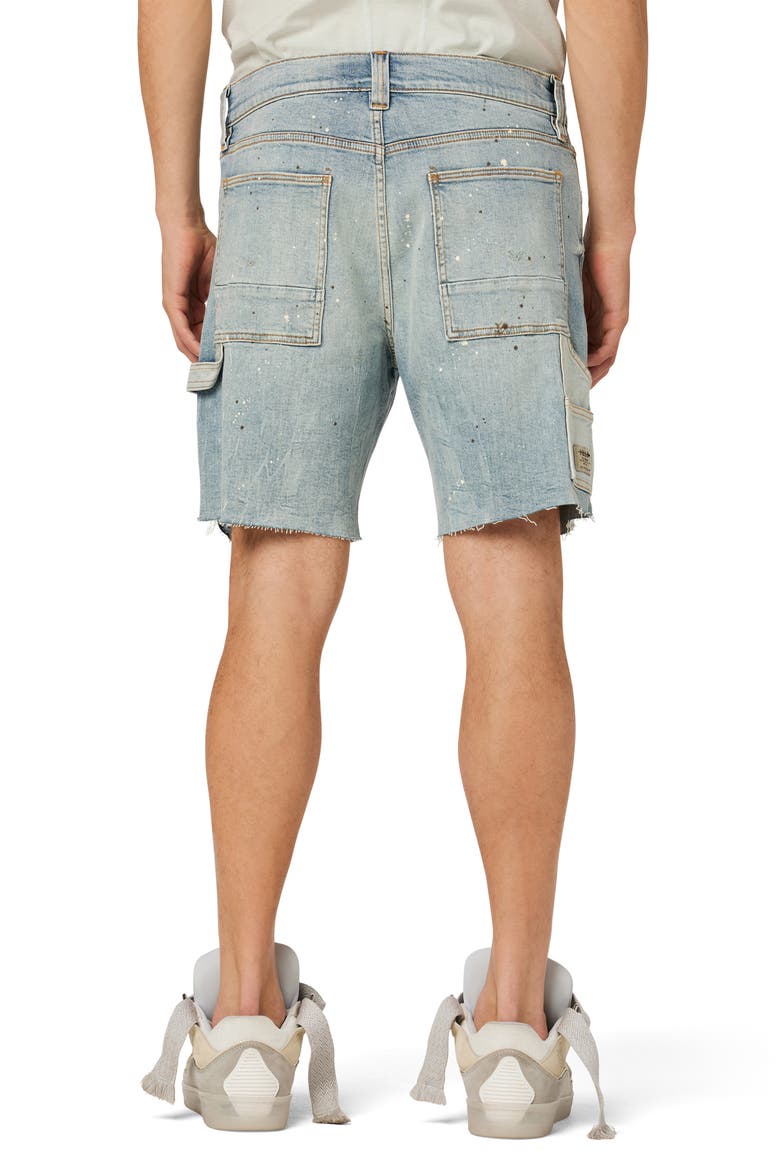 Carpenter Denim Shorts, Alternate, color, SIDE STREET