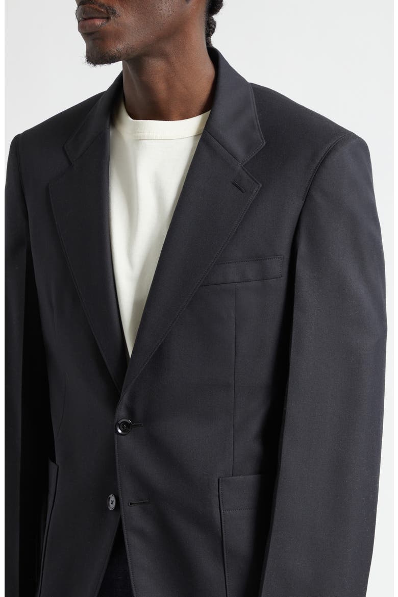 Tailored Single Breasted Jacket, Alternate, color, MARINE MELANGE