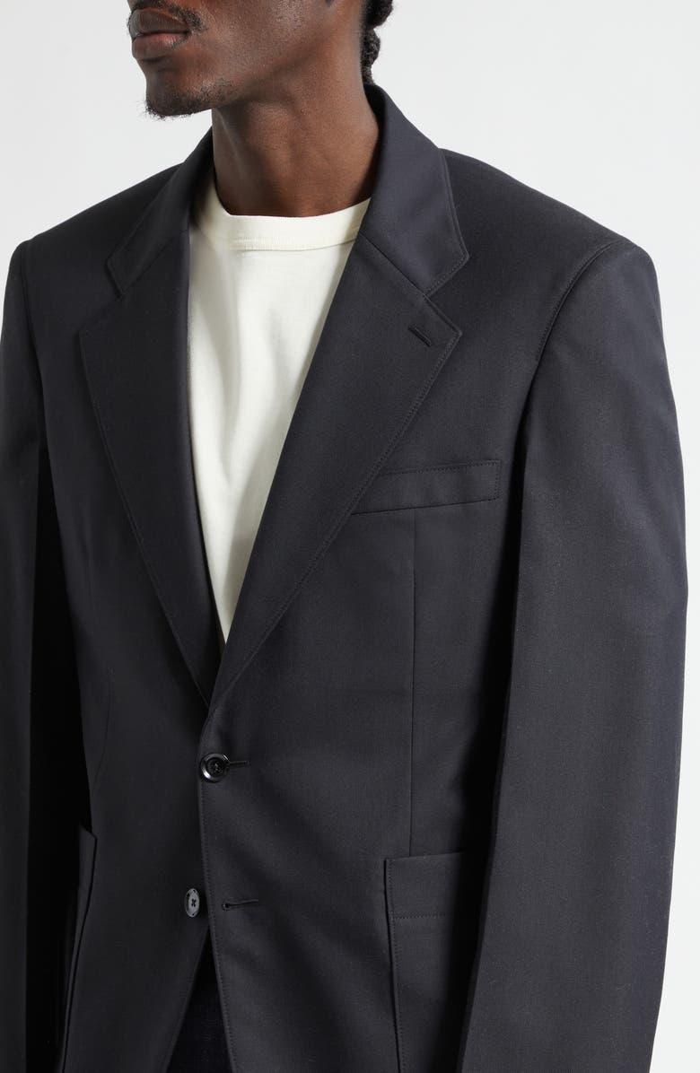 Lemaire Tailored Single Breasted Jacket, Alternate, color, Marine Melange