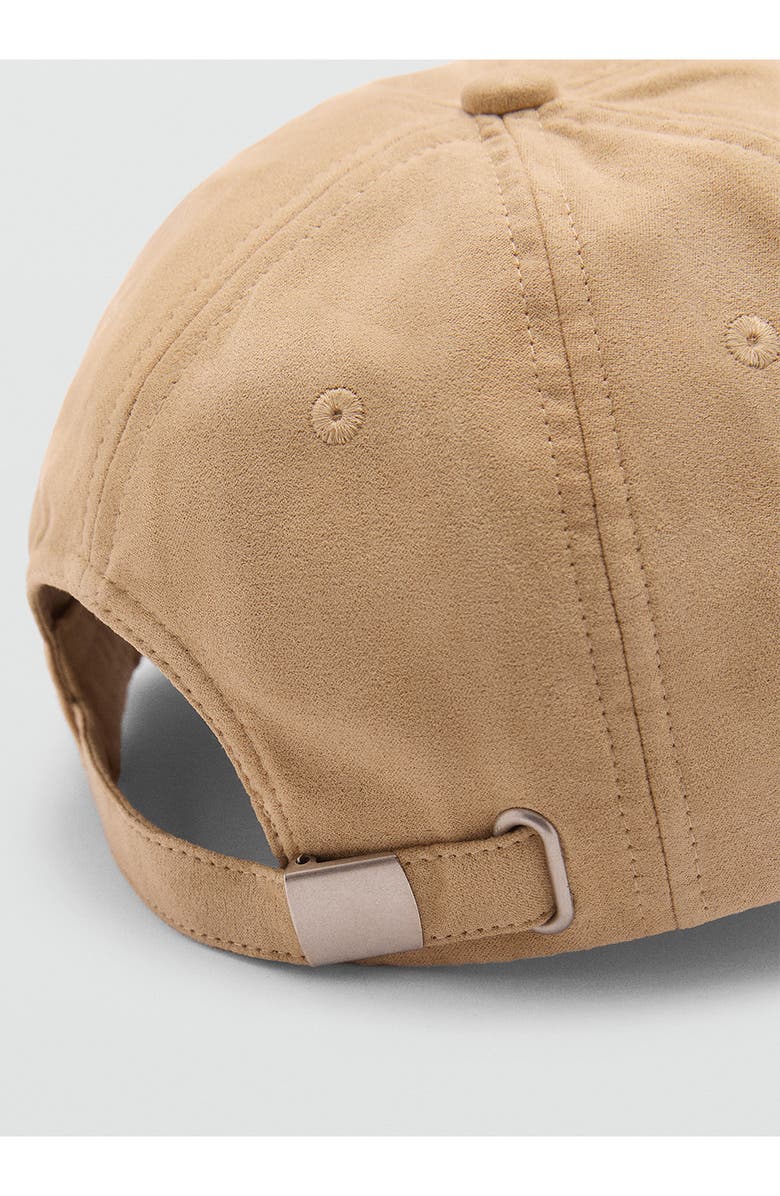 MANGO Faux Suede Baseball Cap, Alternate, color, 