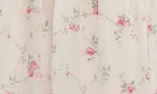 Dessy Collection Strapless Corset Chiffon Gown In Coquette Floral Print