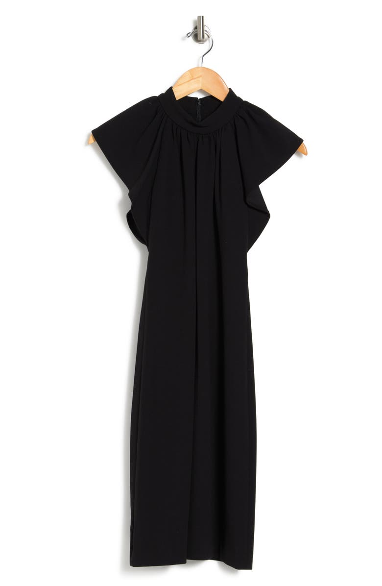 Calvin Klein Pleat Neck Shift Dress, Alternate, color,