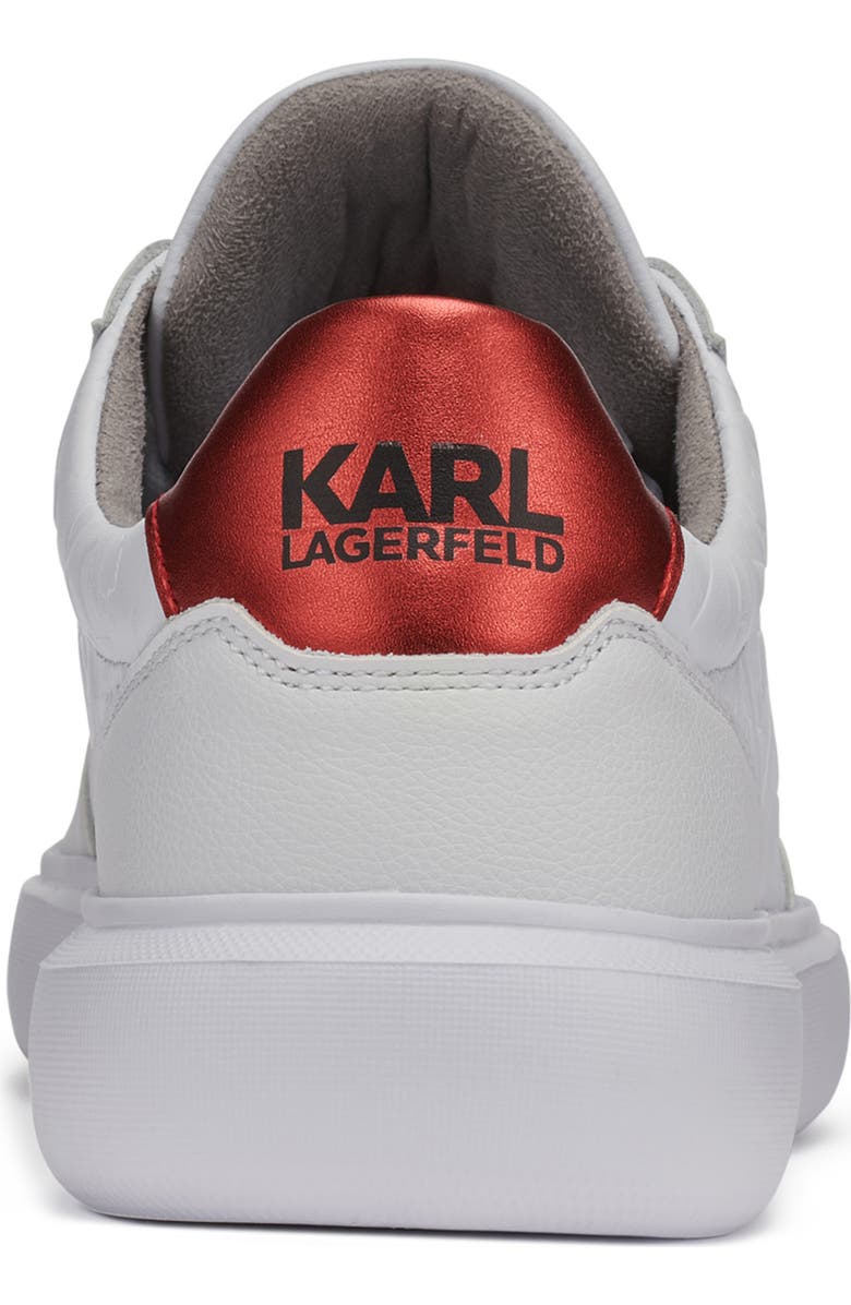 KARL LAGERFELD PARIS Karl Profile Low Top Sneaker, Alternate, color, White