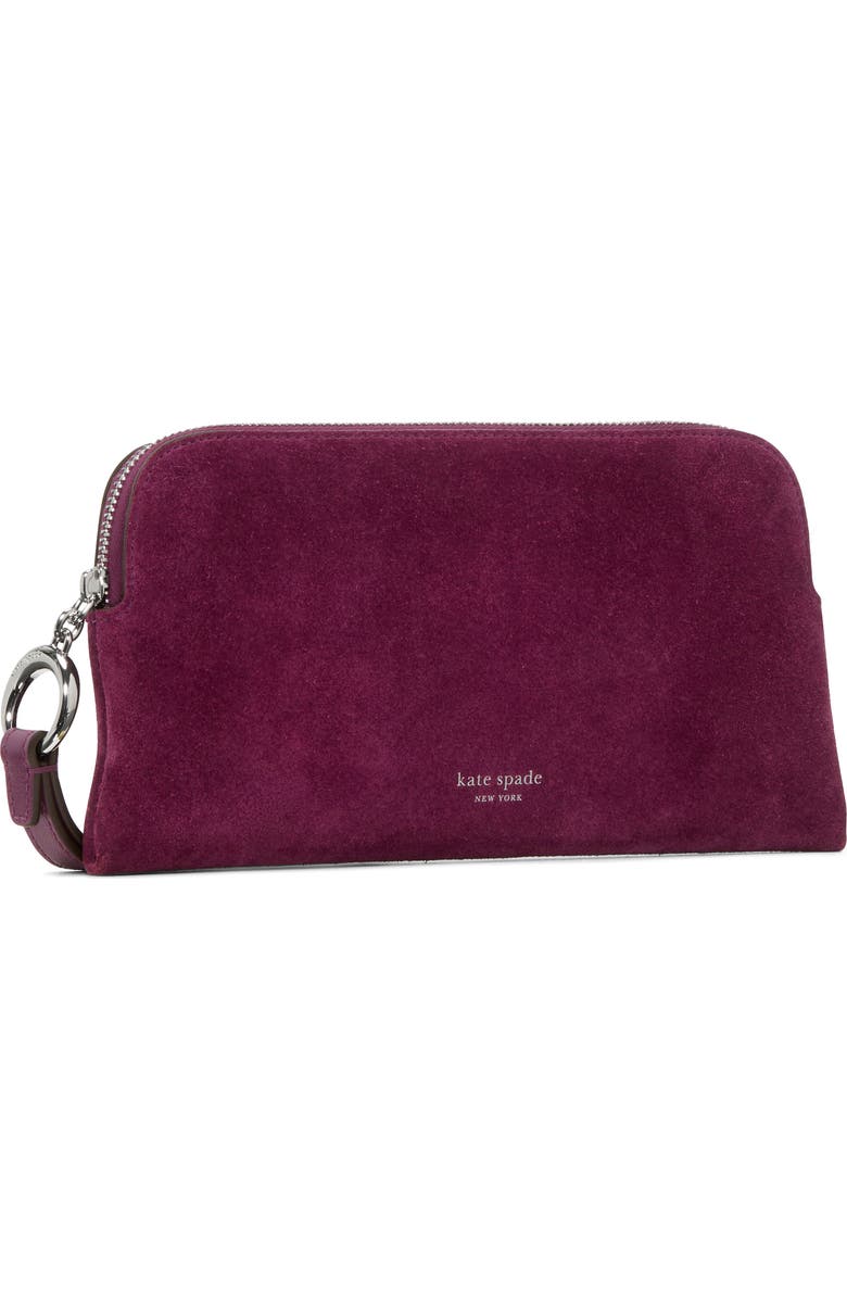 Kate Spade New York medium halo suede wristlet, Alternate, color,