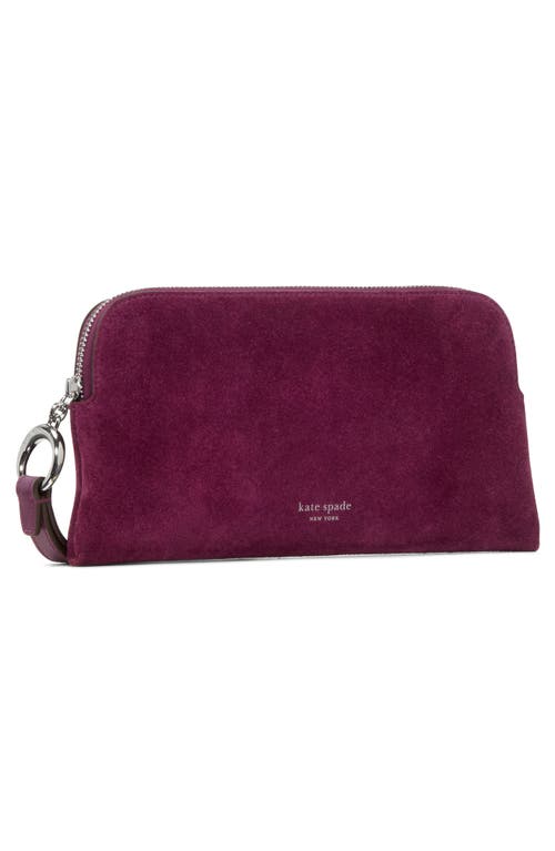 Kate Spade New York Medium Halo Suede Wristlet In Neutral