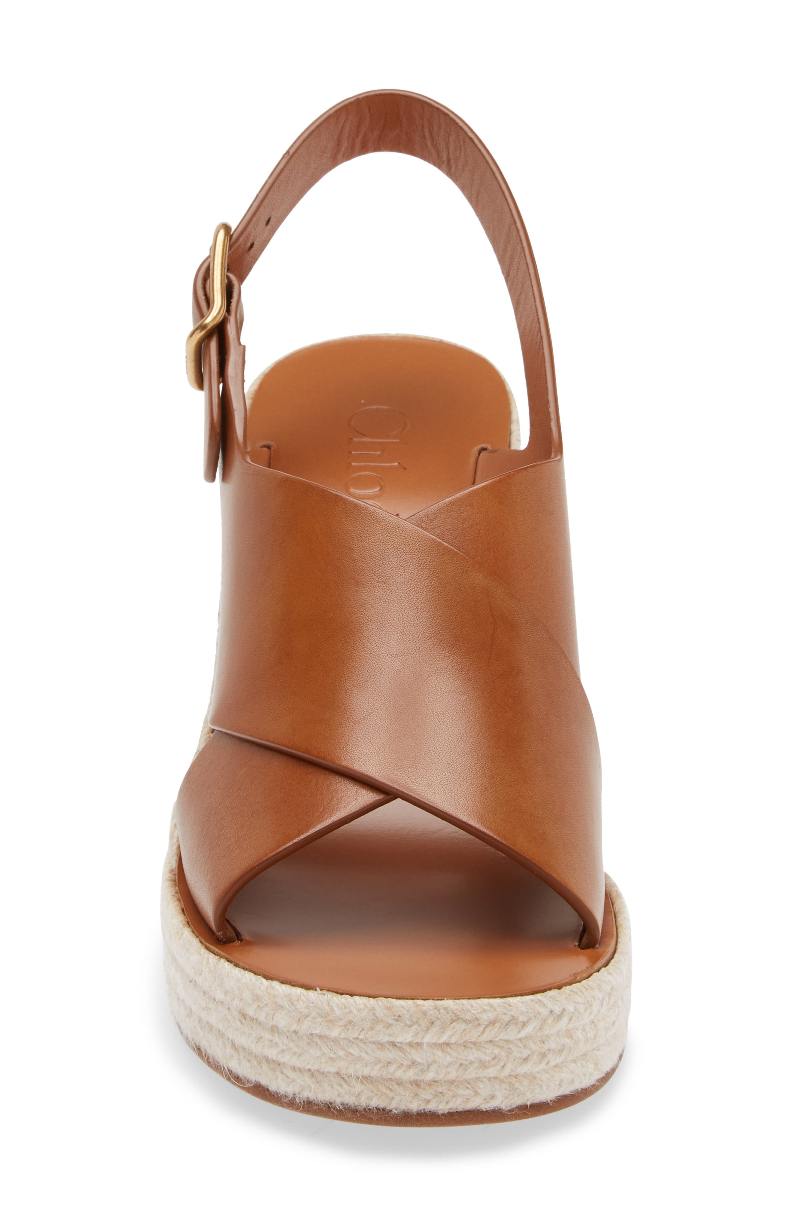 Pary Espadrille Wedge Slingback Sandal, Alternate, color, GINGER BROWN