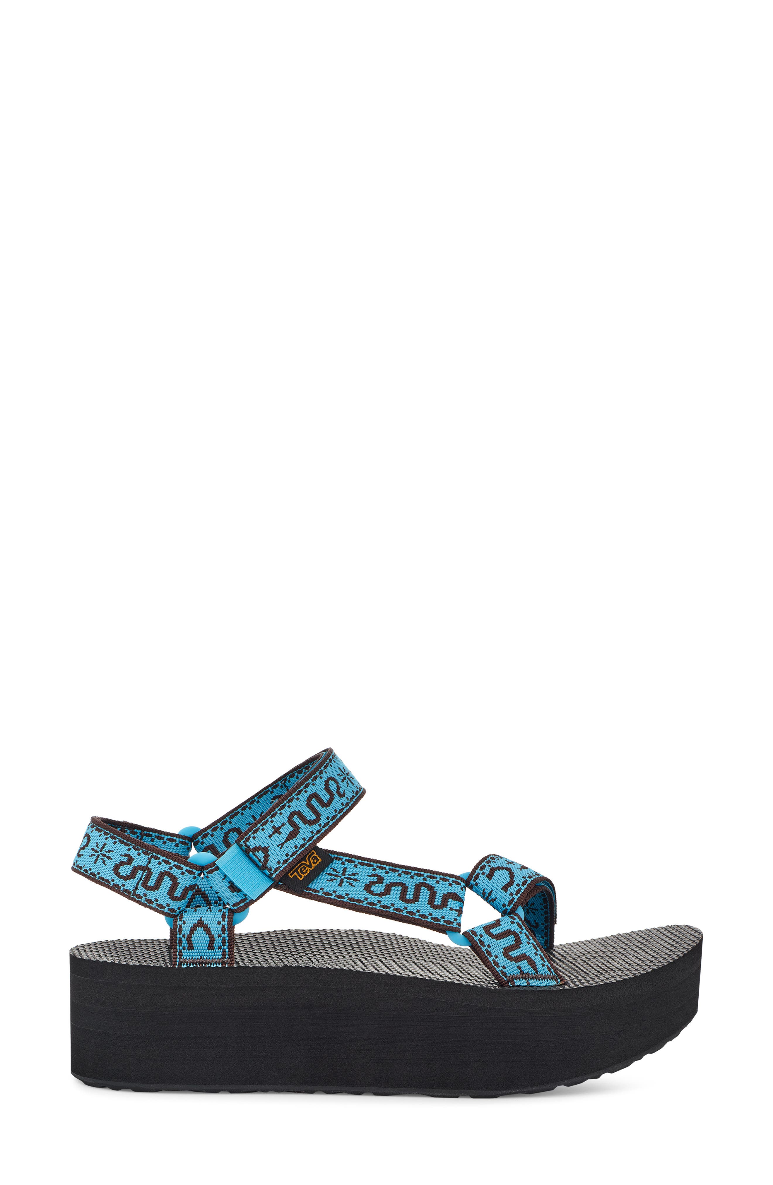 Universal Platform Sandal, Alternate, color, BANDANA AQUARIUS