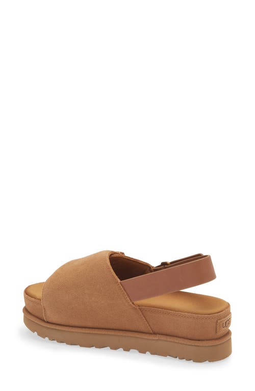Ugg ® Goldenstar Platform Slingback Sandal In Chestnut