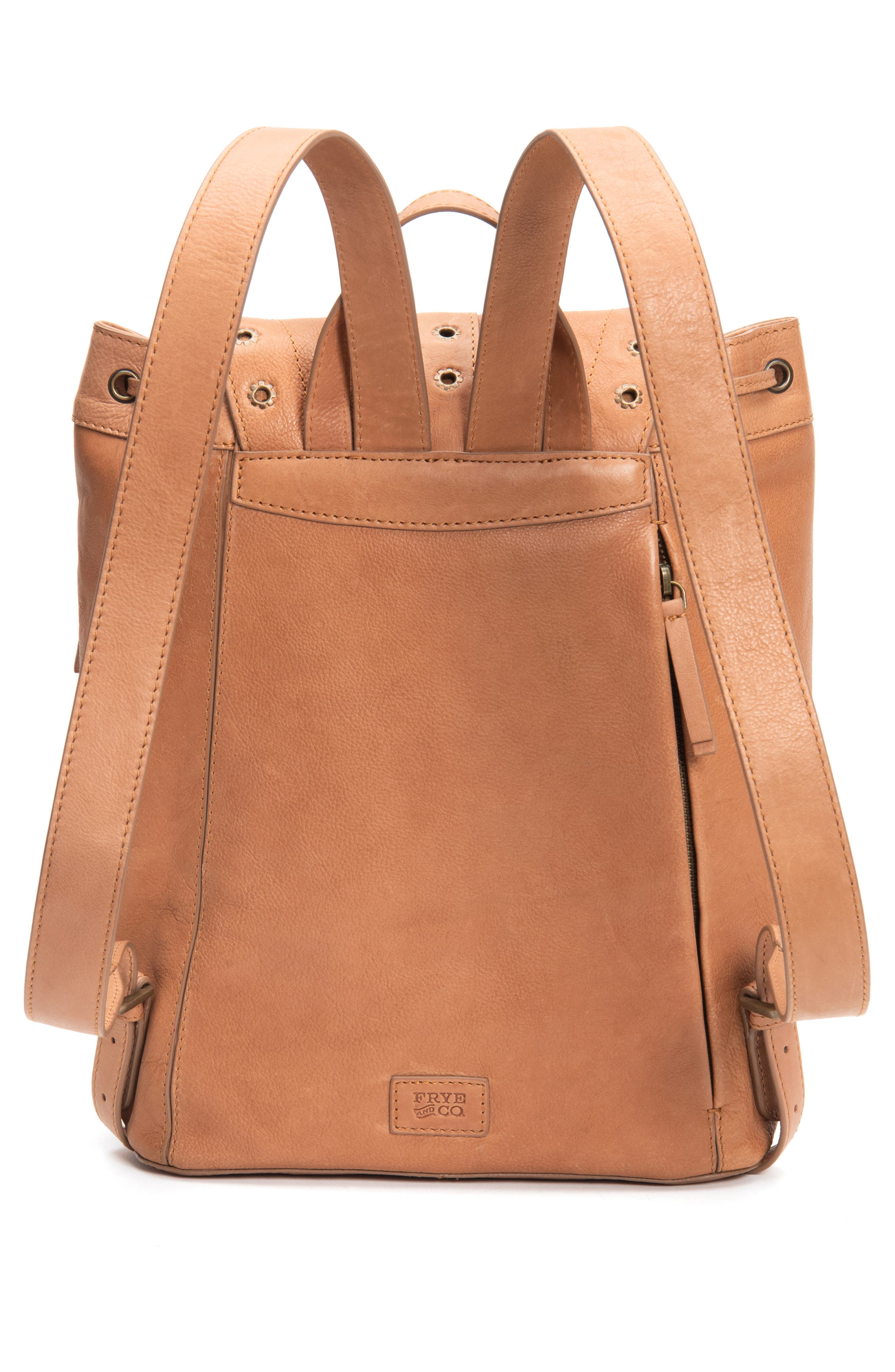 Frye Evie Leather Backpack, Alternate, color, 