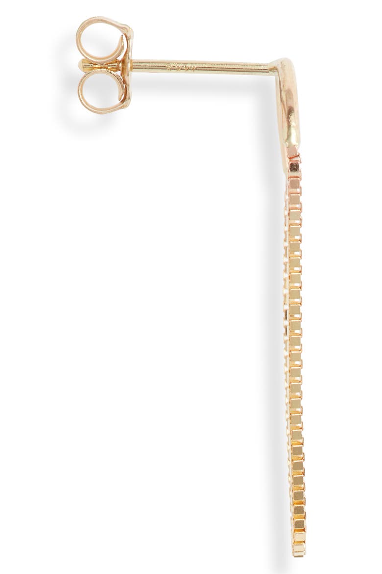 14K Gold Arch Earrings, Alternate, color, YELLOW GOLD