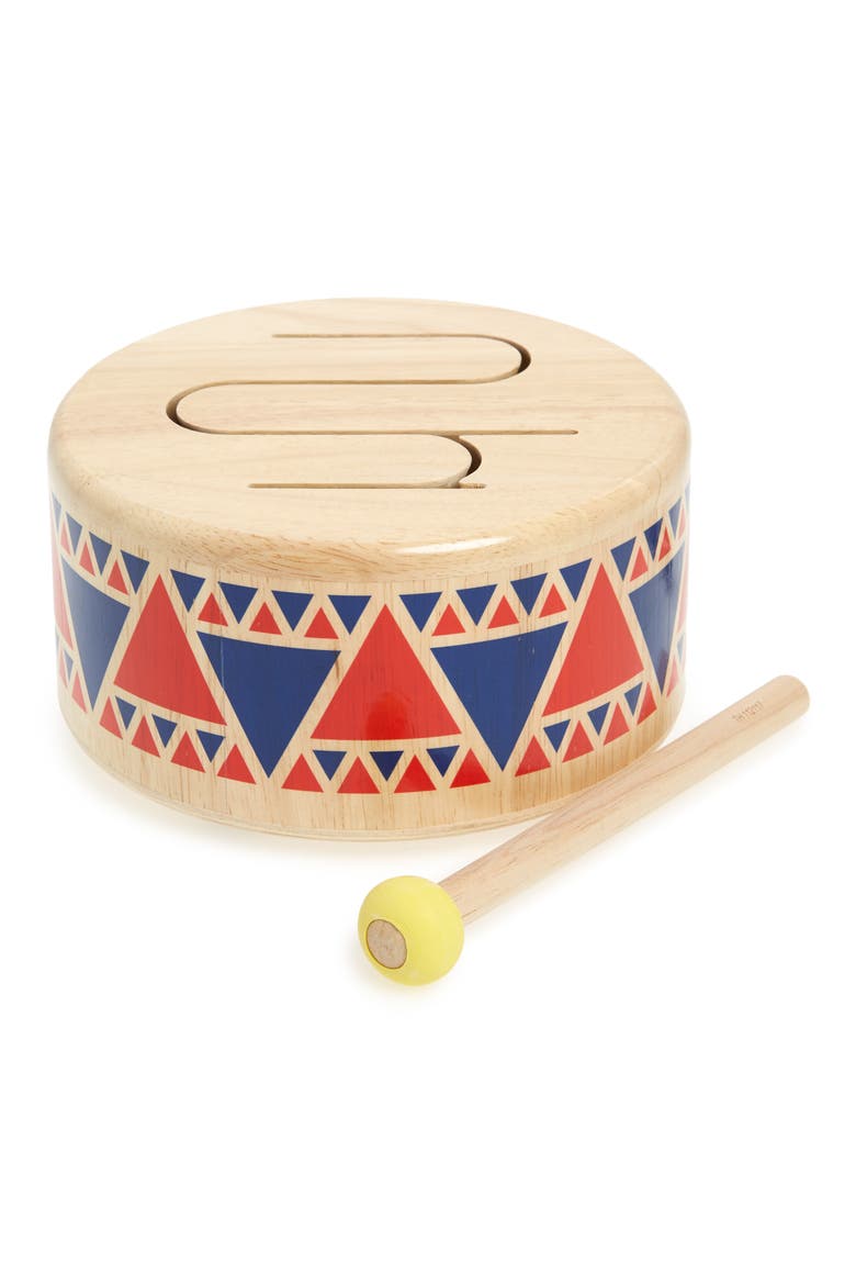 Plan Toys® 2-Piece Drum Set, Main, color, MULTI