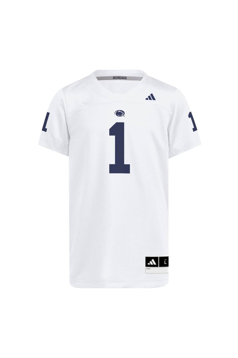 Youth adidas White Penn State Nittany Lions Replica Jersey, Alternate, color, White