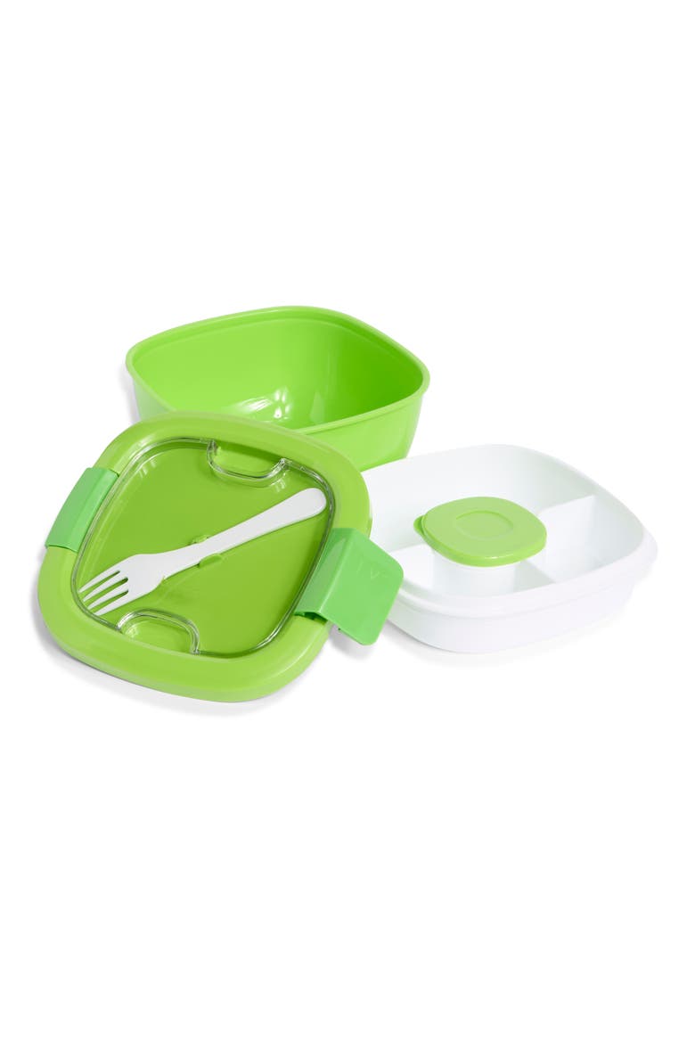 Salad Container, Main, color, GREEN